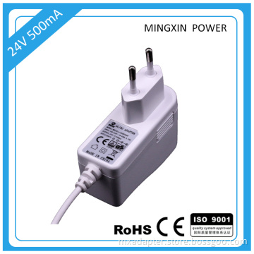 Mingxin Wholesale met energy level VI 110v - 220v ac 24v 0.5a dc power adapter with CE UL certification